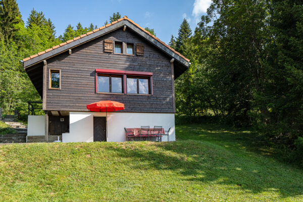 Holiday Chalet straight view of Swiss Alps